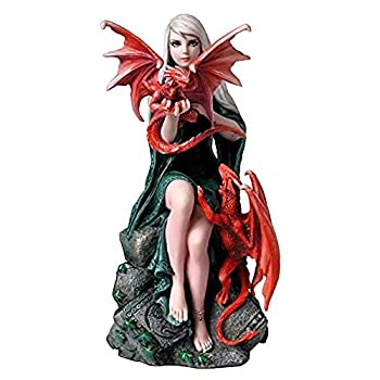 【中古】【輸入品・未使用】UNICORN STUDIO 7.87インチ ポリストーン ドラゴンキン 置物 像 ホームデコレーション マルチカラー｜スカイマーケットプラス