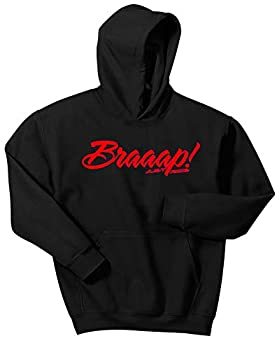 【中古】【インポート品・未当てはめる】Just Ride Braaap!彼または意中の女のモトクロスパーカースウェットシャツナンバープレート カスタムパーソナライズ US 大いさ: XX-Large 色合い: ブ