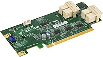 【中古】【インポート品・未当て嵌める】Supermicro AOC-SLG3-4E4R 12.8GB/s クアッドポート Gen-3 内部的NVMeホストバスアダプター