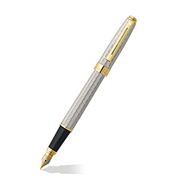 【中古】【インポート品・未当て嵌める】Sheaffer Prelude Signature Stylo plume pointe moyenne corps grave plaque argent motif peau de serpent avec accents or 22 carats (Import