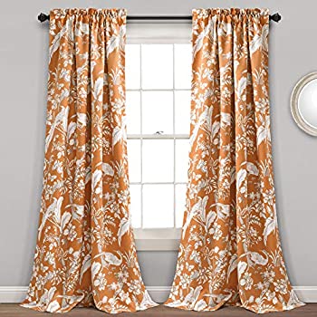 【中古】【インポート品・未当て嵌める】Dolores Room Darkening Window Curtain Panels Orange 52X84+2 Set その他-キッチン用品・食器・調理器具