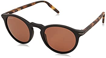 【中古】【インポート品・未当てはめる】Serengeti レディース ラファエル ラウンド黒眼鏡 US 大いさ: Small-Medium 色合い: 黒いこと