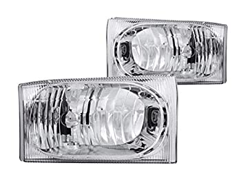 【中古】【輸入品・未使用】Anzo USA 111023 フォード クリスタルクローム ヘッドライトアセンブリ - (ペアで販売)｜スカイマーケットプラス