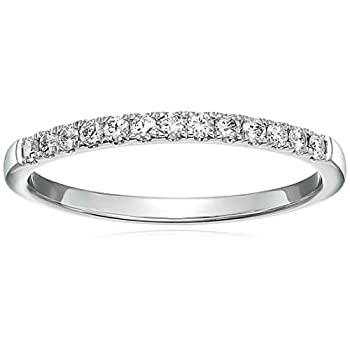 【中古】【インポート品・未当て嵌める】Vir Jewels 1/5cttw パヴェダイヤモンド 一緒になる指環 14K白いことゴールドまたはイエローゴールドブライダルプロングセット 6