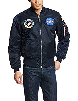 【中古】【輸入品・未使用】Alpha Industries メンズ NASA MA-1爆撃機フライトジャケット US サイズ: Medium カラー: ブルー