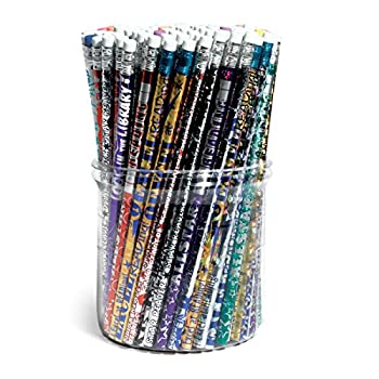 【中古】【インポート品・未当て嵌める】派手な# 2木筆Tubs%ｶﾝﾏ% assorted designs、アソートカラー、保護することとClassroom School Supplies