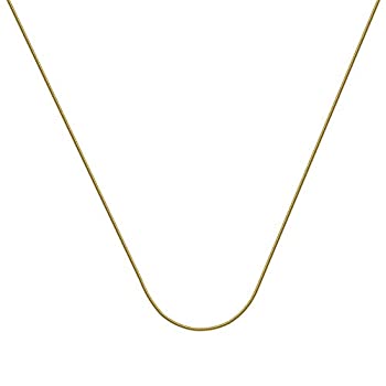 【中古】【インポート品・未当てはめる】スネークチェーン 14Kt ゴールドスネークチェーン ロブスターロック付き添い人 長さ16in