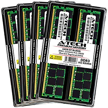 【中古】【インポート品・未当て嵌める】A-Tech 64GB 記憶装置一揃いの道具 HP Workstation Z420用 - (8X 8GB) DDR3 1333MHz パソコン3-10600 デュアル序列付ける x4 ECC Registered DIMM ランダムアクセス記憶装置 膨れ上がる薄墨色 パソコン・周辺機器-その他-パソコン
