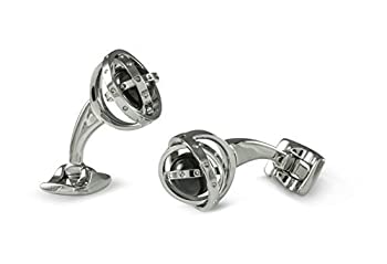【中古】【輸入品・未使用】ディーキンand Francis FundamentalsホワイトロジウムMechanicalsジャイロSpinningジンバルCufflinks