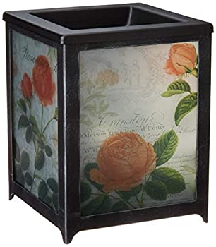 【中古】【輸入品・未使用】Scentsationals 001-78157 Rose Blooms フルサイズ ワックスウォーマー 長さ4.5インチ x 幅4.5インチ x 高さ5.5インチ つや消しガラス グレー
