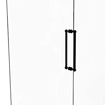【中古】【輸入品・未使用】Contemporary 18 Inch Back to Back Shower Door Pull with Dotted Accent - 404D-18BB-BKM