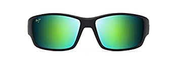 【中古】【輸入品・未使用】Maui Jim メンズ Local Kine 偏光スポーツサングラス US サイズ: L カラー: ブラック