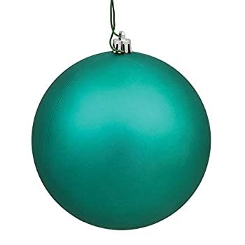 【中古】【輸入品・未使用】Vickerman 31453943 60個 マットティール(グリーン) 飛散防止クリスマスボールオーナメント 2.5インチ｜スカイマーケットプラス