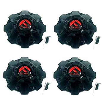 【中古】【輸入品・未使用】Fuel Offroad Wheels 1001-63GBQ 1001-63 キャップ M-542 グロスブラック レッドロゴセンターキャップ