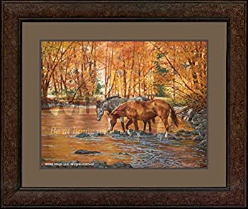 【中古】【輸入品・未使用】Serenity???Horses Framed Limited Edition印刷by Chris Cummings｜スカイマーケットプラス