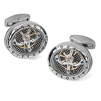 【中古】【輸入品・未使用】TateossianパノラマMechanical Tourbillon Watch Movement Cufflinks one-size シルバー