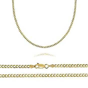 【中古】【輸入品・未使用】18K ソリッドゴールド 2.5mm カーブチェーンネックレス ロブスタークラスプ付き 16インチ - 30インチ|スカイマーケットプラス