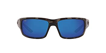 【中古】【輸入品・未使用】Costa Del Mar メンズ ファンテール長方形サングラス オサーチ マットタイガーシャーク/グレーブルー ミラー偏光 59mm