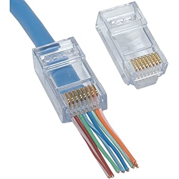 【中古】【輸入品・未使用】Platinum Tools 105004 EZ-RJ45 Cat6 Connector%ｶﾝﾏ% 500-Pack