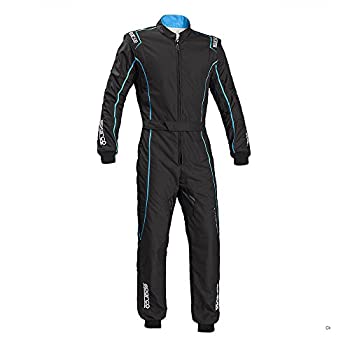 【中古】【輸入品・未使用】SPARCO (スパルコ) カートスーツ GROOVE KS-3 BLACK/LIGHT BLUE サイズXL 002334NRCE4XL