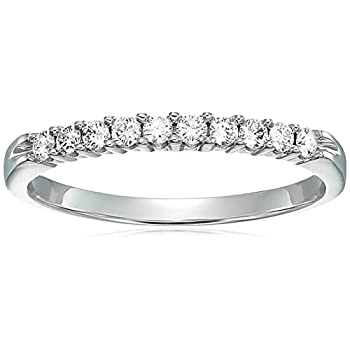 【中古】【インポート品・未当て嵌める】1?/ 4?Ctw金剛石一緒になる指環14?K白いことゴールド
