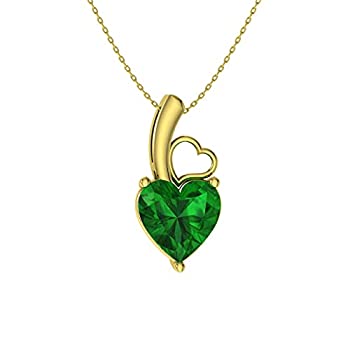 【中古】【輸入品・未使用】Diamondere 天然認定ハートカットジェムストーン ソリティア プチネックレス 14Kホワイトゴールド 0.32カラットペンダント チェーン付き|スカイマーケットプラス