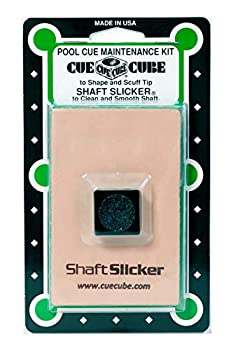 【中古】【輸入品・未使用】CUE CUBE Pool Billiard Cue TIP Tool 2 in 1 Shaper Scuffer Nickel Radius Black Colour and Billiard Pool Cue Shaft Slicker on Blister Car