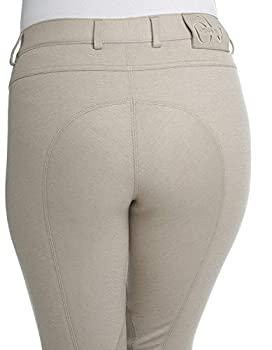 【中古】【輸入品・未使用】(30 R US Womens%ｶﾝﾏ% Beige) - Ovation Euro Melange Knee Patch Breech