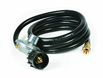 【中古】【輸入品・未使用】Camco 低圧ガスレギュレータ 6フィートホース付き 70%ｶﾝﾏ%000BTU / 時間短 簡単取り付け 低圧ガス加熱ヒーター使用 (57703) ブラック