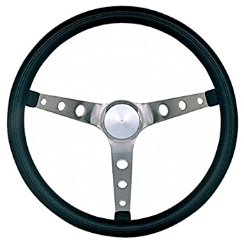 【中古】【輸入品・未使用】Grant 968-0 クラシックノスタルジアスタイルステアリングホイール ブラックフォームグリップとつや消しステンレススポーク付き