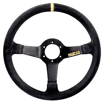【中古】【輸入品・未使用】SPARCO (スパルコ)? R345 SUEDE BLACK 350mm/D63 015R345MSN