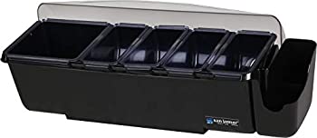 【中古】【輸入品・未使用】San Jamar BD4005S ドームガーニッシュセンター9ピース 容量4クォート 長さ22インチ x 幅7-1/2インチ x 高さ8-1/2インチ ブラック BD4005S 1