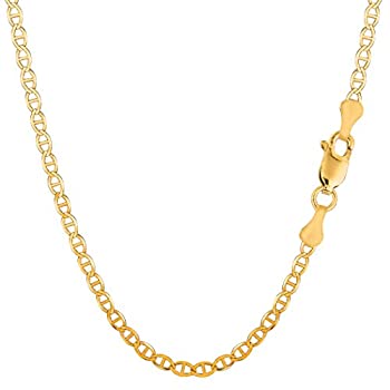 【中古】【インポート品・未当て嵌める】14k Yellow Gold Mariner Link Chain Necklace - 3.2 粍%ｶﾝﾏ% 16%ﾀﾞﾌﾞﾙｸｫｰﾃ%