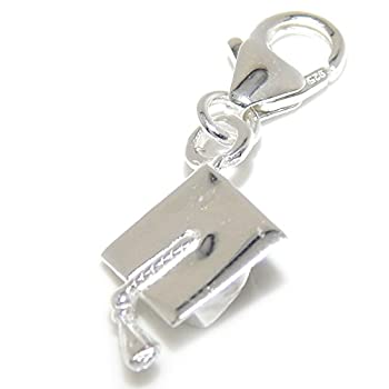 【中古】【輸入品・未使用】925スターリングシルバーDangling%ﾀﾞﾌﾞﾙｸｫｰﾃ%卒業キャップ」クリップオンチャームビーズ