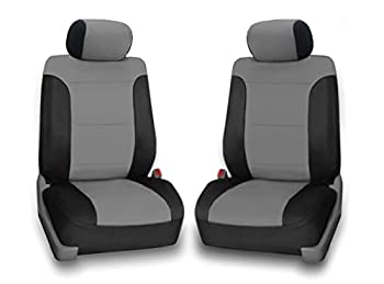 【中古】【輸入品・未使用】カーカバー 車用フロントシートカバー グレー&ブラックの側面 運転席と助手席のカバー ネオプレン製 2009-2014 Driver & Passenger 70987073 32,746円