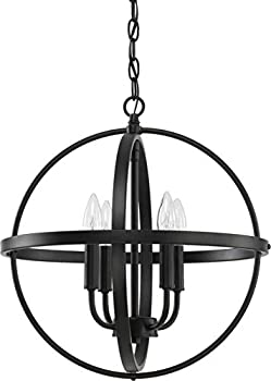 【中古】【インポート品・未当てはめる】Capital Lighting 317541MBホームプレイスメント 16.5in 4ともし火シャンデリヤ つや消し黒いこと仕上