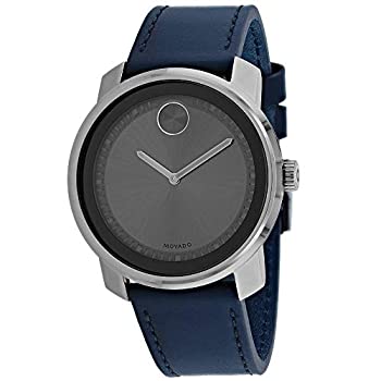 【中古】【インポート品・未当て嵌める】Movado 黒板 石英 薄墨色文字盤 メンズ ウオッチ 3600673