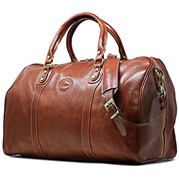 【中古】【輸入品・未使用】Cenzoダッフルヴェッキオブラウンイタリアンレザーウィークエンダートラベルバッグ｜スカイマーケットプラス