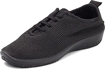 【中古】【インポート品・未当て嵌める】Arcopedico LS ニットレースアップシューズ US 大きさ: 8-8.5 色つや: 黒いこと