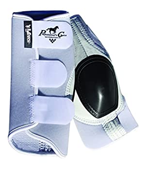 【中古】【インポート品・未当て嵌める】職業的Choice Equine Ventech横すべりTecスキッドうしろ側脚ブーツ、ありの実