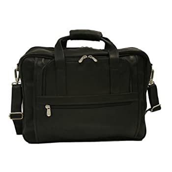 【中古】【輸入品・未使用】Piel Leather 2930-BLK Large-Ultra Compact Computer Bag - Black