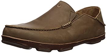 【中古】【インポート品・未当て嵌める】OLUKAI Men\u0027s Moloa Slip-on%ｶﾝﾏ%Ray/Toffee%ｶﾝﾏ%US 14 M その他-靴