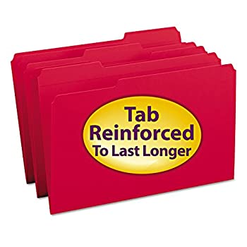 【中古】【輸入品・未使用】File Folders%ｶﾝﾏ% 1/3 Cut%ｶﾝﾏ% Reinforced Top tab%ｶﾝﾏ% Legal%ｶﾝﾏ% Red%ｶﾝﾏ% 100/Box (並行輸入品)