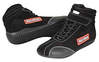 【中古】【輸入品・未使用】RaceQuip 30500085 Euro Carbon-Lシリーズ サイズ8.5 ブラック SFI 3.3/5 レーシングシューズ