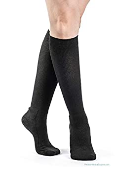 【中古】【輸入品・未使用】Sigvaris Womens Cushioned Cotton Socks 20-30mmHg : Medium Short Black by Sigvaris｜スカイマーケットプラス
