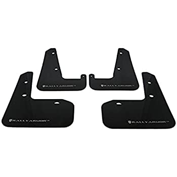 【中古】【輸入品・未使用】Rally Armor MF15-UR-BLK/SIL ブラック シルバーマッドフラップ ロゴ付き (V2 08-11 STI 11 WRX (ハッチのみ) UR)|スカイマーケットプラス