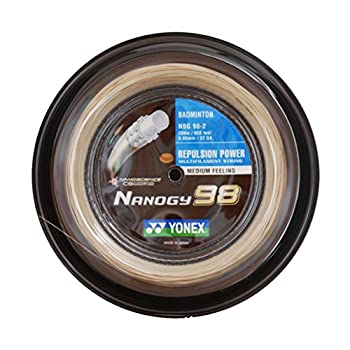 【中古】【インポート品・未当て嵌める】ヨネックス Nanogy 98 200m バドミントンラケットストリング (コスミックゴールド)