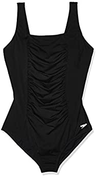 【中古】【輸入品・未使用】Speedo レディース Endurance+ シャーリング入りタンク ワンピース水着 14 ブラック
