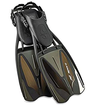 【中古】【輸入品・未使用】ScubaPro Jet Sport Fins%ｶﾝﾏ% Scuba Pro Diving Fin%ｶﾝﾏ% Black Gray - Medium (8-10)