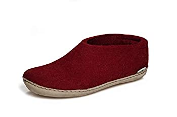 【中古】【インポート品・未当て嵌める】Glerups ユニ A-02 家庭用スリッパ US 大きさ: 10 Women/8 Men 色つや: 赤いこと